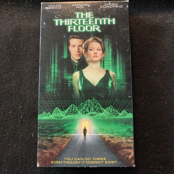 The Thirteenth Floor Matrix SciFi Craig Bierko Gretchen Mol Vincent Donofrio VHS - Picture 1 of 9